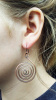 Copper Spiral Earrings (lg, sm)
